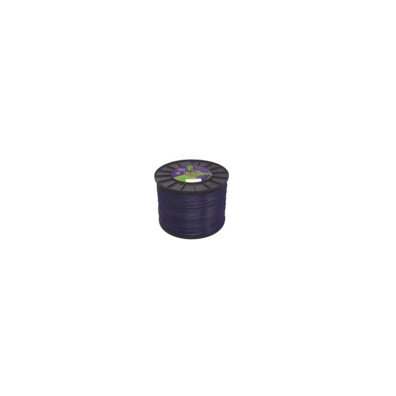 POWER TECHNIK fil violet débroussailleuse carrée diamètre 2,7mm longueur 1290mt