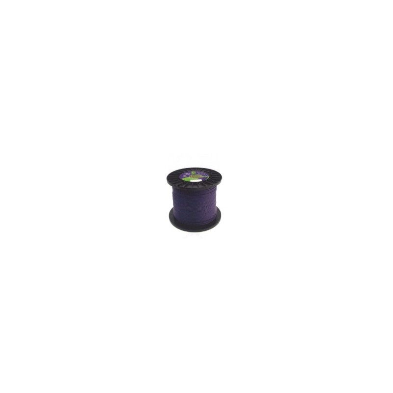 Alambre POWER TECHNIK desbrozadora cuadrado violeta diámetro 2,7 mm longitud 225 mt