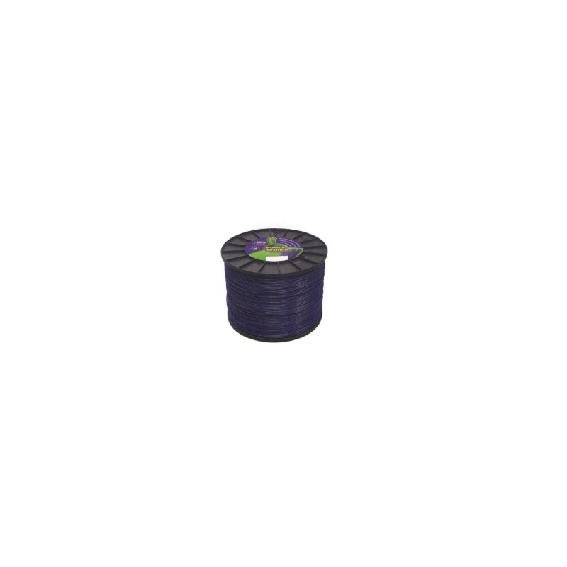 POWER TECHNIK fil violet débroussailleuse carrée diamètre 3.0mm longueur 1033mt