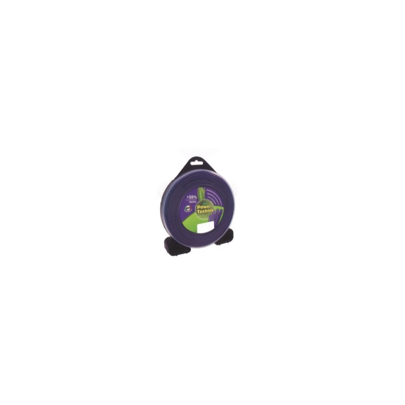 Alambre desbrozadora POWER TECHNIK violeta redondo diámetro 2,7 mm longitud 80 mt