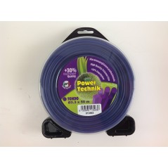 Alambre POWER TECHNIK desbrozadora violeta redondo diámetro 3,3 mm longitud 50 mt | Newgardenstore.eu