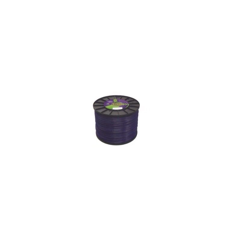 Fil de débroussailleuse POWER TECHNIK violet diamètre rond 3,3 mm longueur 893mt