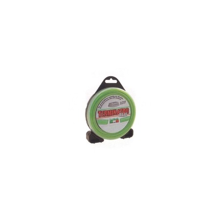 Filo TERMINATOR decespugliatore verde diametro quadro 2,4 mm lunghezza 15mt | Newgardenstore.eu