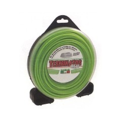 Alambre TERMINATOR, verde desbrozadora, diámetro cuadrado 2,4 mm, longitud 70 mt | Newgardenstore.eu