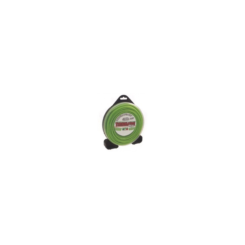 Filo TERMINATOR decespugliatore verde diametro quadro 2,7 mm lunghezza 60 mt