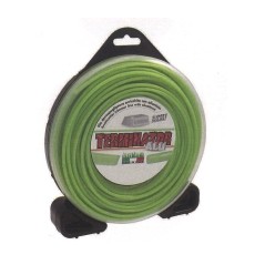 TERMINATOR alambre verde desbrozadora redondo diámetro 3,3 mm longitud 50 mt | Newgardenstore.eu
