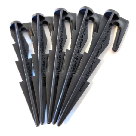 Set mit 100 Kunststoffheringen für den Begrenzungsdraht von Mährobotern 54.230.0416 | Newgardenstore.eu