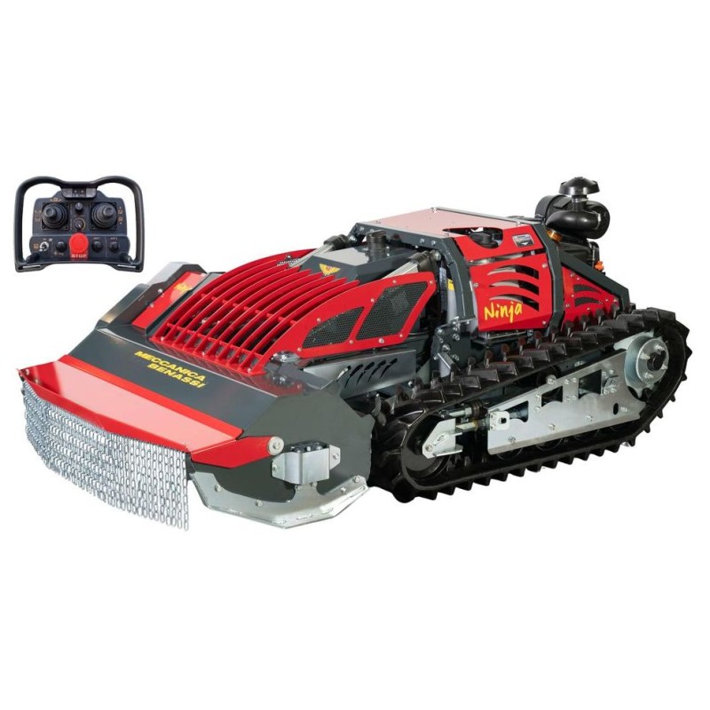 MECCANICA BENASSI NINJA 810cc ferngesteuerter Raupen-Schlegelmäher, 100 cm Schnittbreite