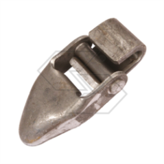 Shaped sheet metal hinge for A:3 A04256 side panels