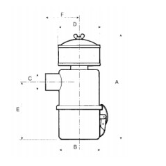 Ölbadluftfilter mit Zyklon-Vorfilter für ACME A180 A220 Motor