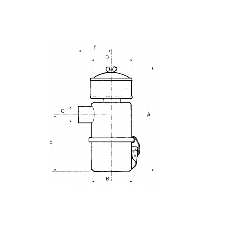 Ölbadluftfilter mit Zyklon-Vorfilter für ACME A180 A220 Motor