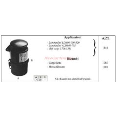 LOMBARDINI Oil bath air filter for LDA96 motor cultivator 100 820 1144 | Newgardenstore.eu