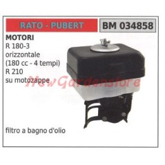 Filtre à air à bain d'huile RATO pour moteur de motobineuse horizontale R 180-3 034858 | Newgardenstore.eu