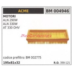 Air filter ACME engine motor cultivator ALN 290W 004946 | Newgardenstore.eu