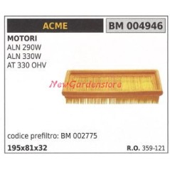 Filtro aria ACME motore motocoltivatore ALN 290W 004946 | Newgardenstore.eu