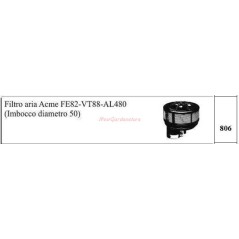 ACME air filter for FE82 VT88 AL480 motor cultivator 806 | Newgardenstore.eu