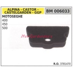 Air filter ALPINA chainsaw engine models 400 450 500 code 3781470