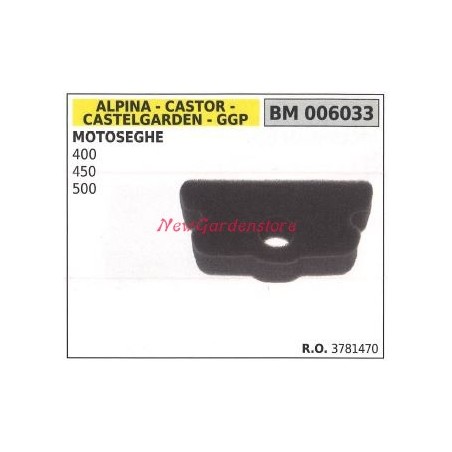 Filtre à air ALPINA moteur tronçonneuse modèles 400 450 500 code 3781470 | Newgardenstore.eu