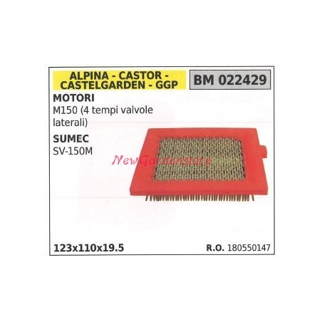 Air filter ALPINA motor sumec SV-150M 022429 | Newgardenstore.eu