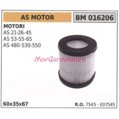 Air filter AS MOTOR lawn mower engine AS 21 26 45 016206