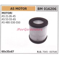 Filtro aria AS MOTOR motore rasaerba tosaerba tagliaerba AS 21 26 45 016206 | Newgardenstore.eu