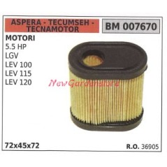 ASPERA air filter for 5.5 HP LGV lawn mower engine 007670