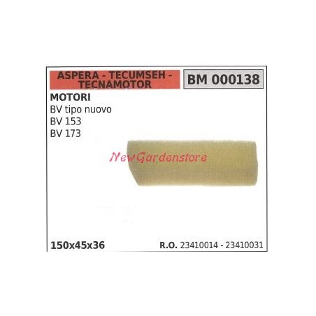 Filtro aria ASPERA motore rasaerba tosaerba tagliaerba BV 153 173 000138 | Newgardenstore.eu