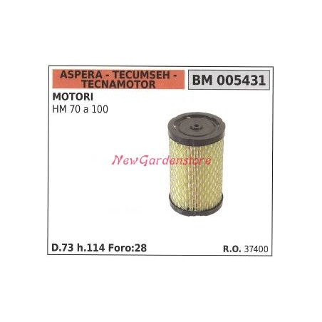 Air filter ASPERA lawn mower engine HM 70 A 100 005431 | Newgardenstore.eu