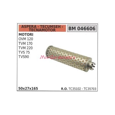 Filtre à air ASPERA moteur de tondeuse à gazon OVM 120 TVM 170 046606 | Newgardenstore.eu