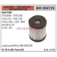 Filtro aria ASPERA motore rasaerba tosaerba tagliaerba TVS 840 105 115 006729 | Newgardenstore.eu