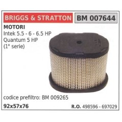 BRIGGS STRATTON Luftfilter intek 5.5 6 6.5hp Rasenmäher 498596 697029