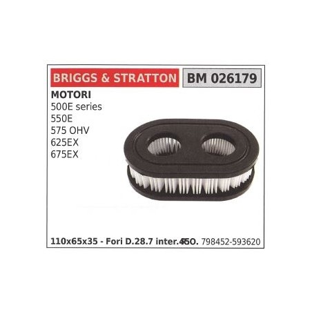 Filtre à air BRIGGS&STRATTON tondeuse 500e SERIES | Newgardenstore.eu