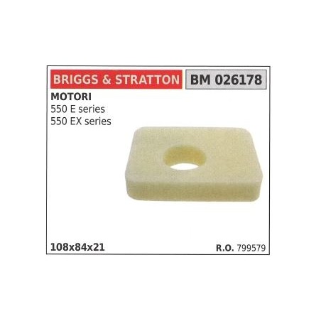 Filtre à air BRIGGS&STRATTON tondeuse 550 e ex series | Newgardenstore.eu