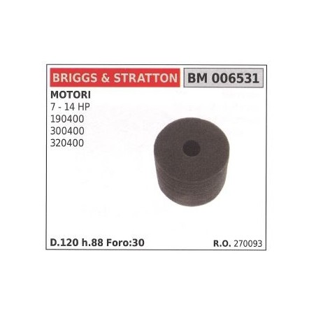 Filtre à air BRIGGS&STRATTON tondeuse 7 14 hp verticale | Newgardenstore.eu