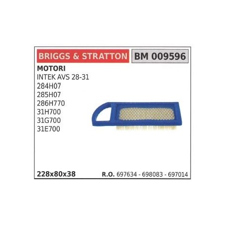 BRIGGS&STRATTON Luftfilter intek Rasenmäher avs 28 31 | Newgardenstore.eu