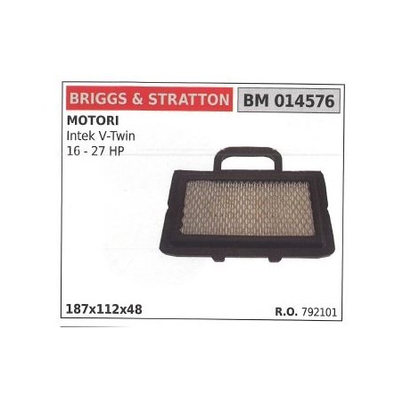 BRIGGS&STRATTON filtro de aire intek ELS V TWIN cortadora de césped cortadora de césped | Newgardenstore.eu