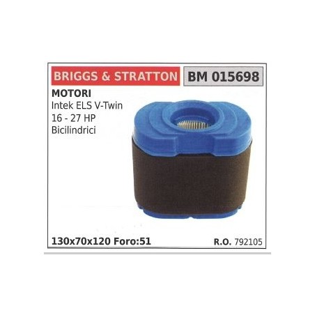 BRIGGS&STRATTON Luftfilter intek ELS V TWIN Rasenmäher mower | Newgardenstore.eu