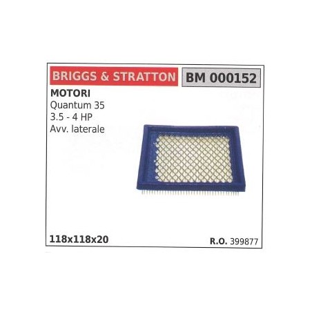 Filtre à air BRIGGS&STRATTON tondeuse QUANTUM 35 | Newgardenstore.eu