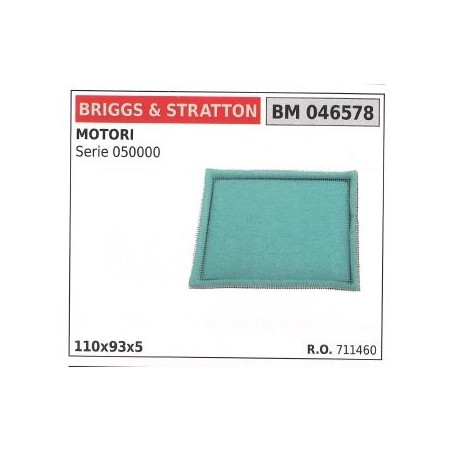 Filtre à air BRIGGS&STRATTON tondeuse à gazon tondeuse SERIES 050000 | Newgardenstore.eu