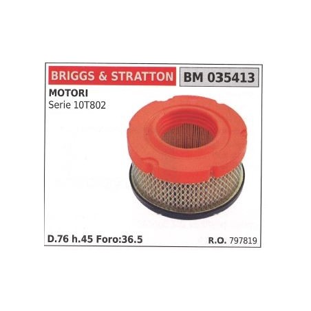 BRIGGS&STRATTON Luftfilter für Rasenmäher SERIE 10T802 | Newgardenstore.eu