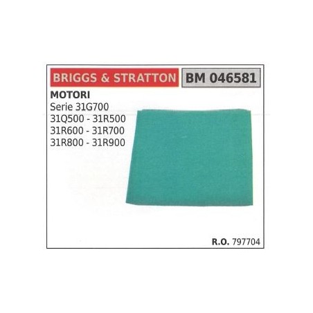 Filtre à air BRIGGS&STRATTON tondeuse SERIE 31G700 | Newgardenstore.eu