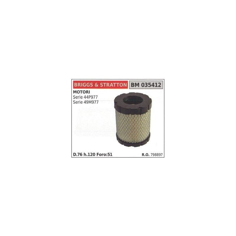 BRIGGS&STRATTON Luftfilter Rasenmäher Mäher Serie 44P977