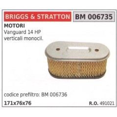 BRIGGS&STRATTON filtre à air tondeuse à gazon tondeuse vanguard 14HP | Newgardenstore.eu