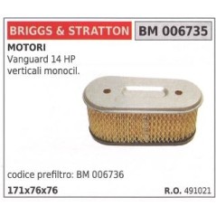 BRIGGS&STRATTON filtro aire cortacésped cortacésped vanguard 14HP