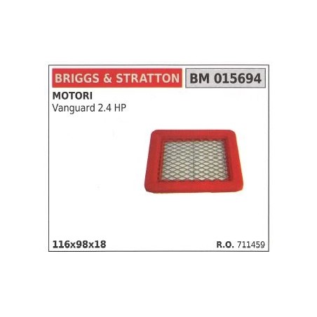 Filtre à air BRIGGS&STRATTON tondeuse à gazon tondeuse vanguard 2.4HP | Newgardenstore.eu