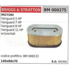 Filtro aria BRIGGS & STRATTON rasaerba tosaerba tagliaerba vanguard 5HP 491950