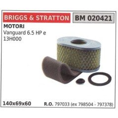BRIGGS&STRATTON filtre à air tondeuse tondeuse vanguard 6.5HP | Newgardenstore.eu