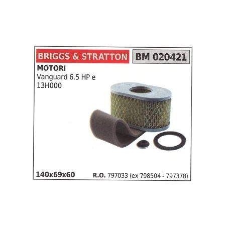 BRIGGS&STRATTON filtre à air tondeuse tondeuse vanguard 6.5HP | Newgardenstore.eu