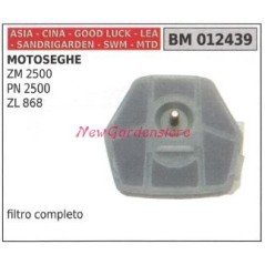 Filtro de aire motor motosierra CINA ZM 2500 PN 2500 ZL 868 012439