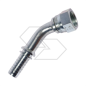 45°-Winkel-Hydraulikrohr-Pressverschraubung mit Bördelmutter – JIC 74° (SAE J514) – ISO 8434-2 – UNF-Gewinde – 3/8" – 7/8" – 14 A50422